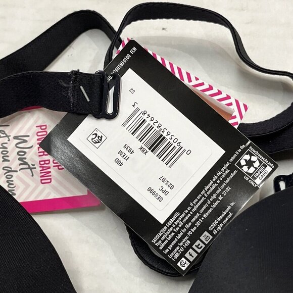 Maidenform 40D Self Expressions Stay Put Strapless Bra Black Underwire SE6990 - Picture 4 of 5